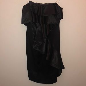 Do+Be Satin midi ruffle dress